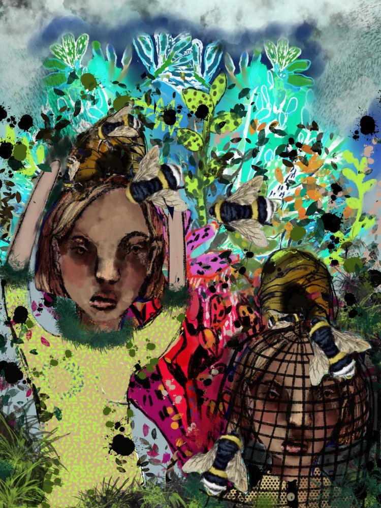 Griet van der Meulen - Little apiculturist in the garden